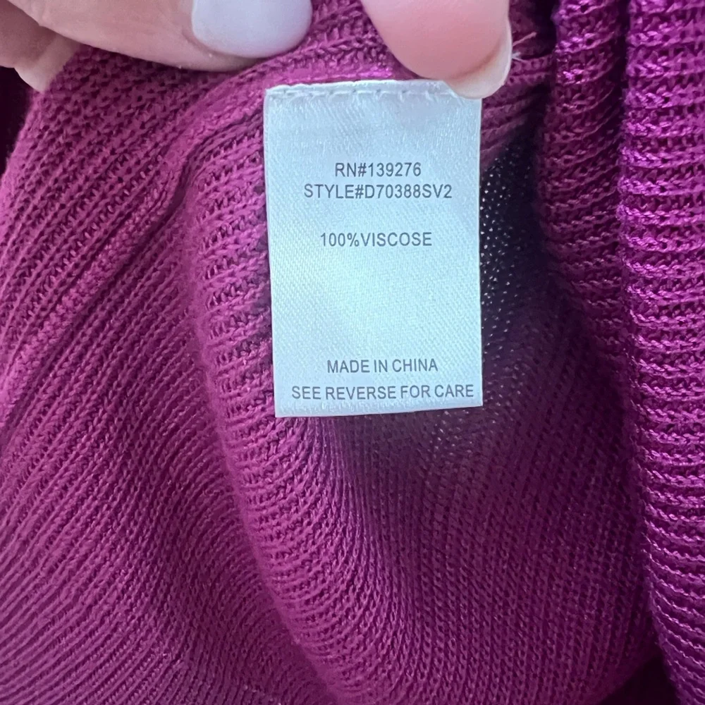 Women's Daniel Rainn Dark Pink Sweater - Picture 5 of 8